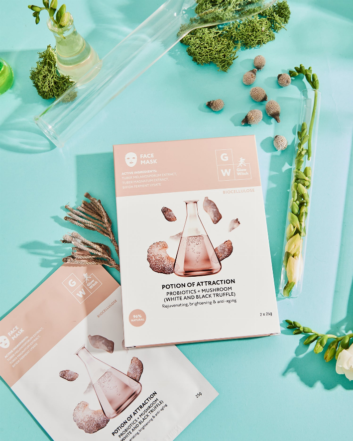 Bio-Cellulose Facial Mask with Probiotics & Mushrooms