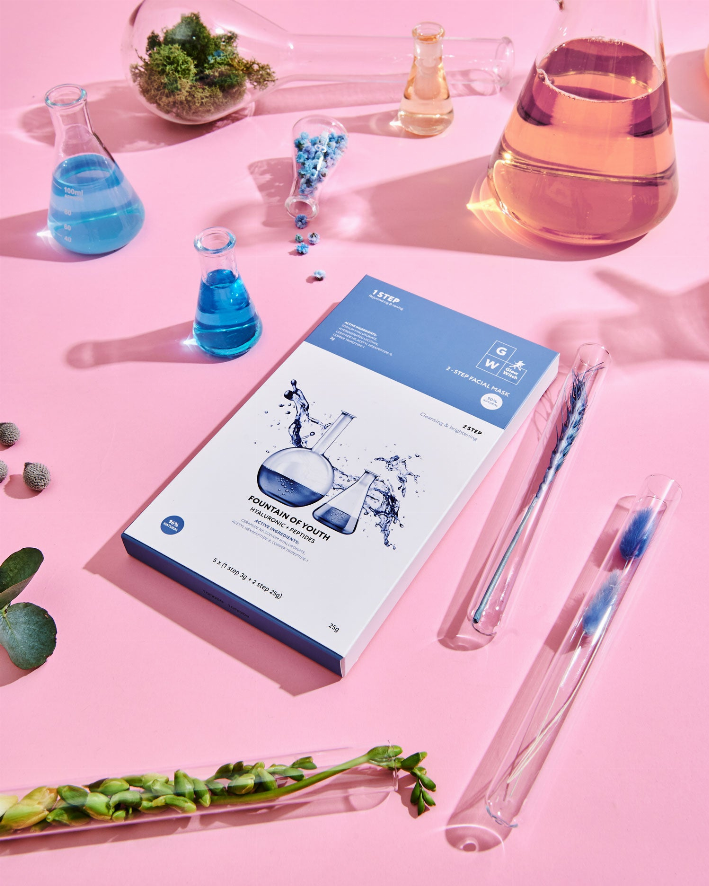 Two-Step Facial Mask with Peptides & Hyaluronic Acid (Pack of 5)