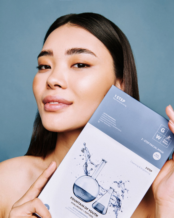 Two-Step Facial Mask with Peptides & Hyaluronic Acid (Pack of 5)