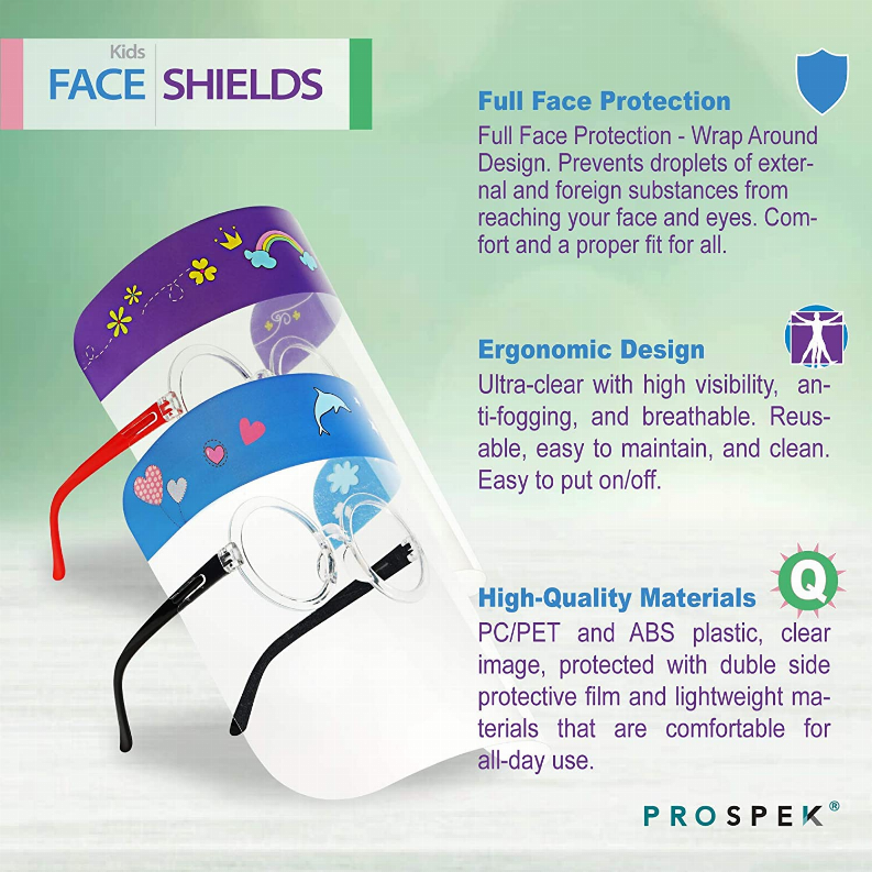 Prospek Kids Safety Face Shields for Kids
