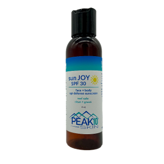 PEAK 10 SKIN sun JOY SPF 30 Face + Body Age Defense Sunscreen