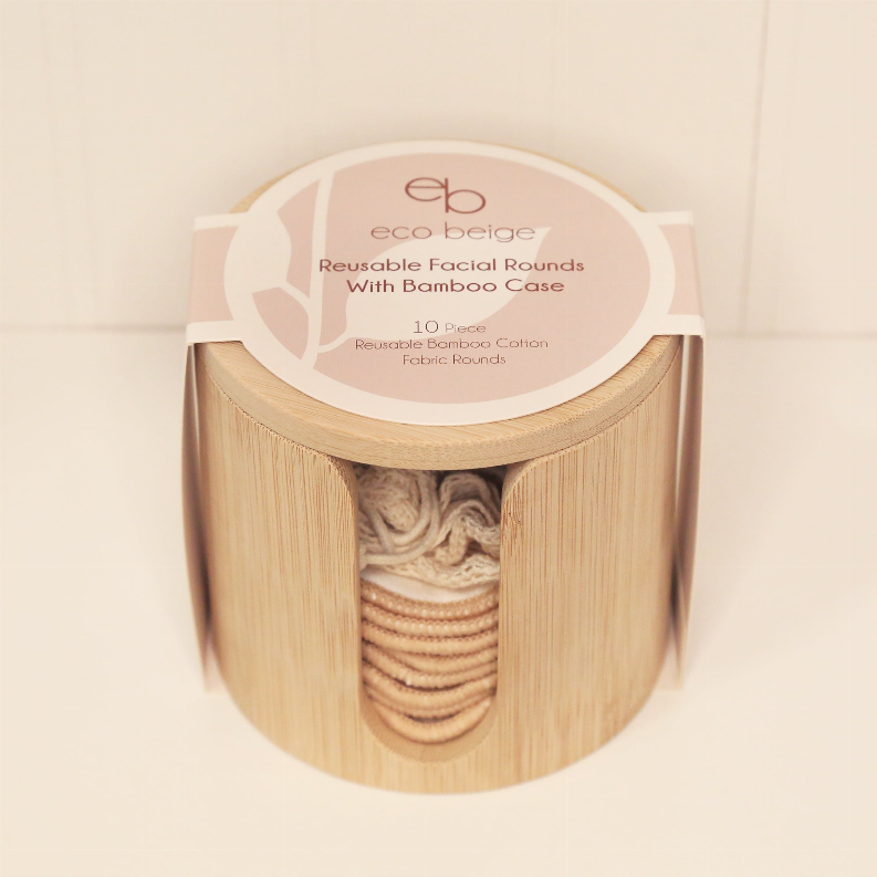 Reusable Facial Rounds With Bamboo Case