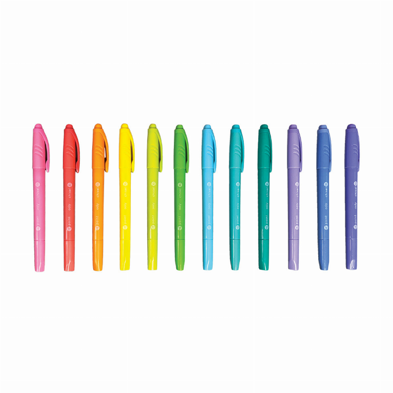 Pastel Hues Markers - Set of 12