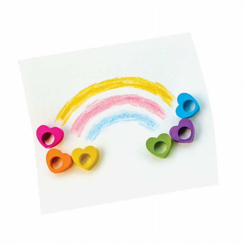 Heart Ring Crayons - Set of 6