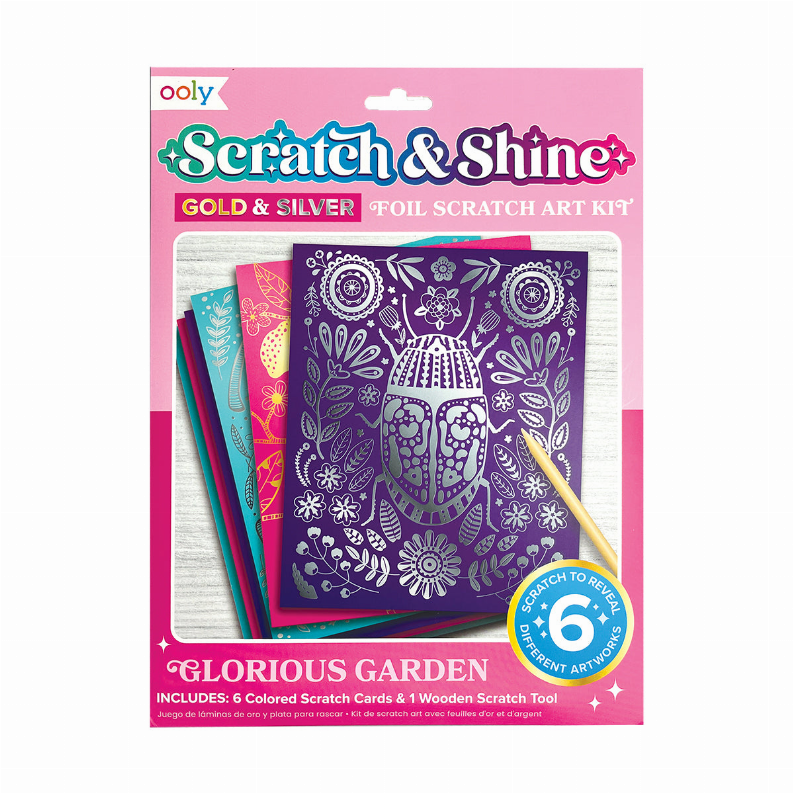 Scratch & Shine Foil Scratch Art Kits (7 PC Set)