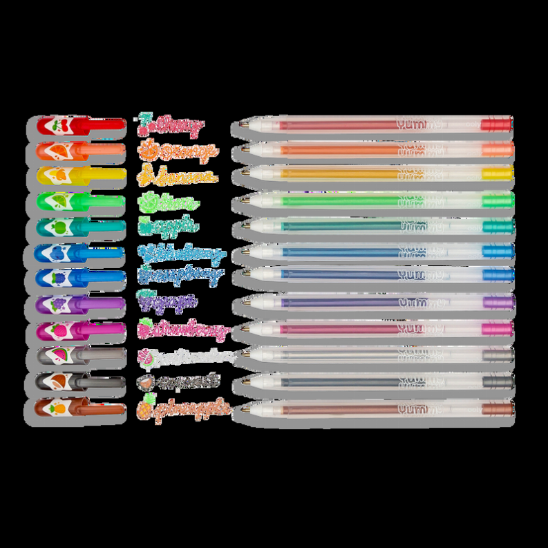 Yummy Yummy Scented Glitter Gel Pens 2.0 - Set of 12