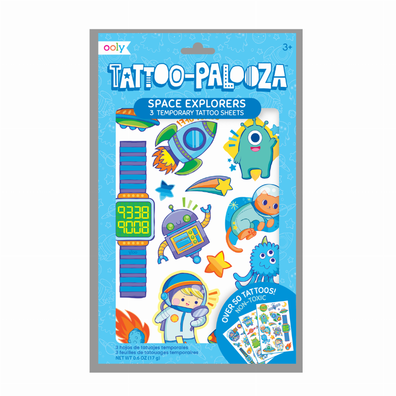 Tattoo Palooza Temporary Tattoo - 3 Sheets