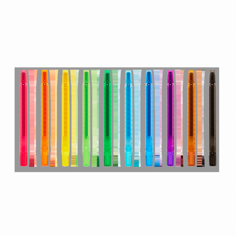 Yummy Yummy Scented Twist Up Crayons - Set of 10
