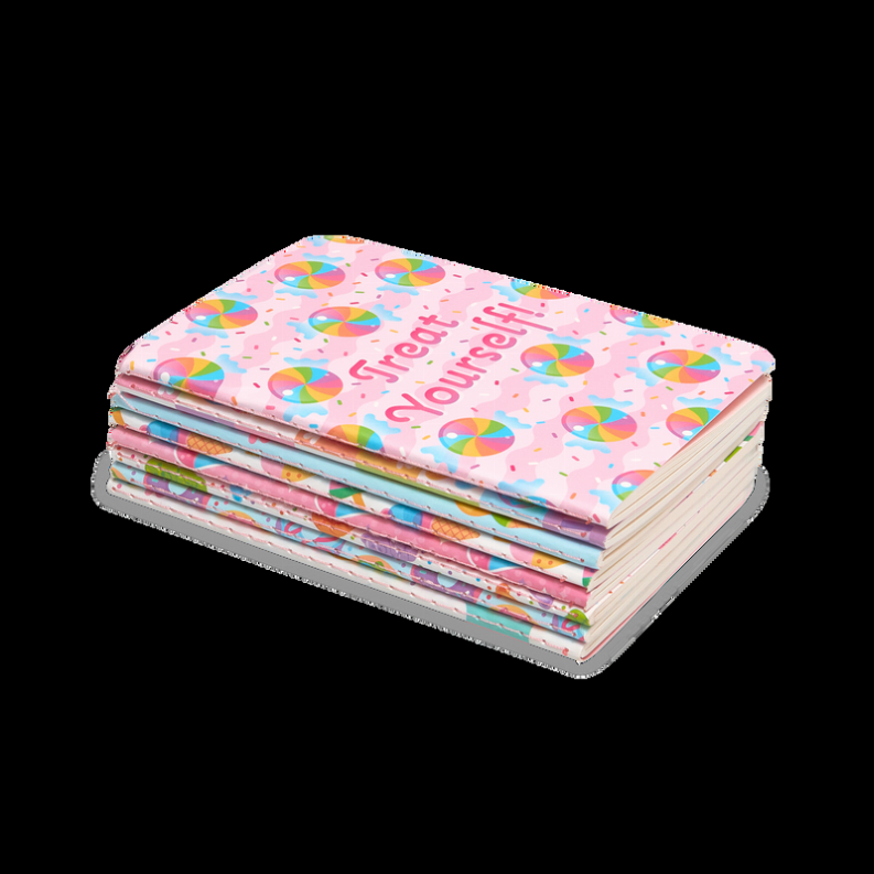 Mini Pocket Pal Journals: Sugar Joy - Set of 8 (3.5" x 5")