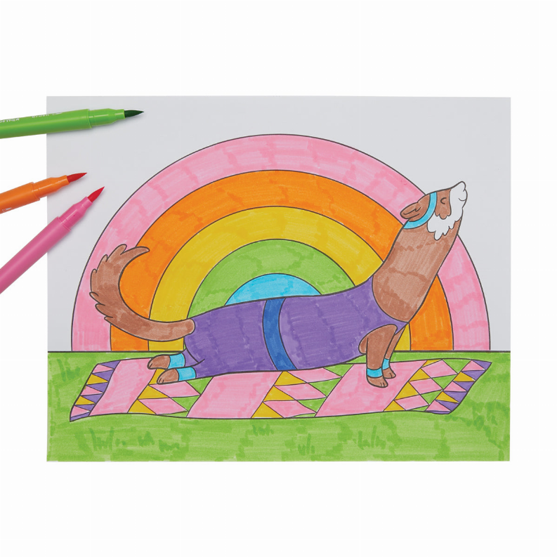 Color-In' Book: Work & Play Every Day (8" x 10")