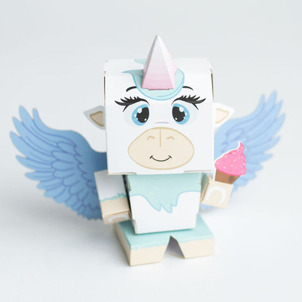 CUBLES Alicorn | Build Your Own 3D Product Figures | A Sturdy No Glue No Scissors Activity