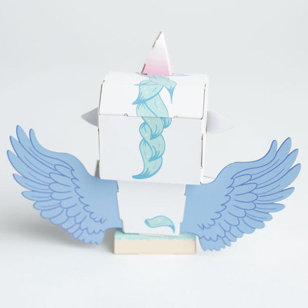 CUBLES Alicorn | Build Your Own 3D Product Figures | A Sturdy No Glue No Scissors Activity