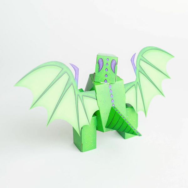CUBLES Dragon | Build Your Own 3D Product Figures | A Sturdy No Glue No Scissors Activity