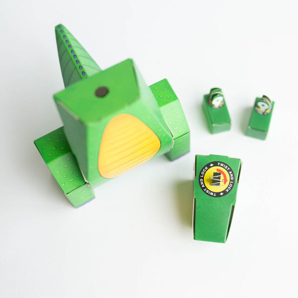 CUBLES Dragon | Build Your Own 3D Product Figures | A Sturdy No Glue No Scissors Activity