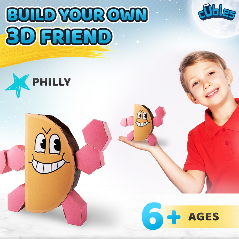 CUBLES Toy Building Set, 3D Puzzle Meets Origami Kit, STEM Toys - The Dog Man Series