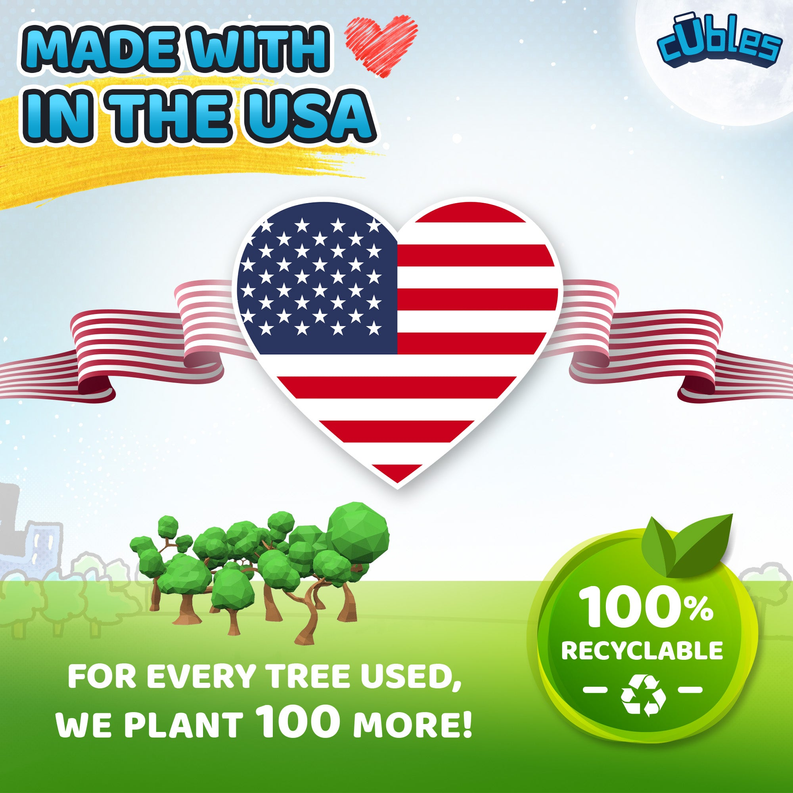 CUBLES Toy Building Set, 3D Puzzle Meets Origami Kit, STEM Toys - Cat Kid