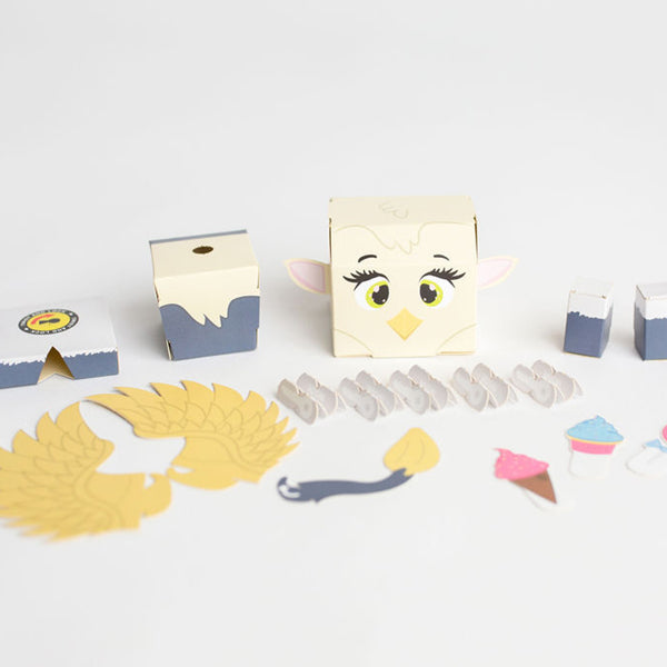 CUBLES Griffin | Build Your Own 3D Product Figures | A Sturdy No Glue No Scissors Activity