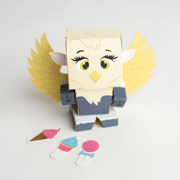 CUBLES Griffin | Build Your Own 3D Product Figures | A Sturdy No Glue No Scissors Activity