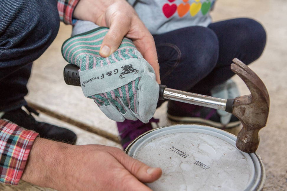 Kids Work and Gardening Gloves with Rubberized Safety Cuff