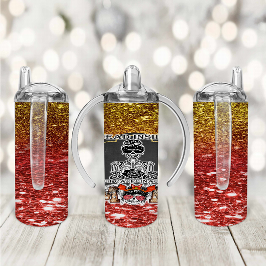 Skeleton/Glitter/Gold/Red Kid Sippy Cup