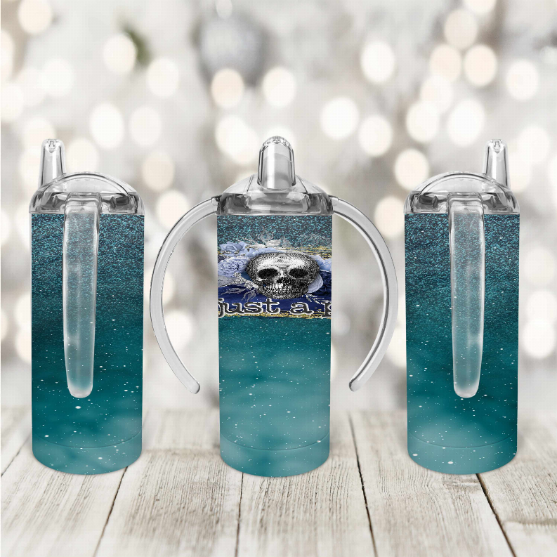 Skull/Glitters/Just Kid Sippy Cup