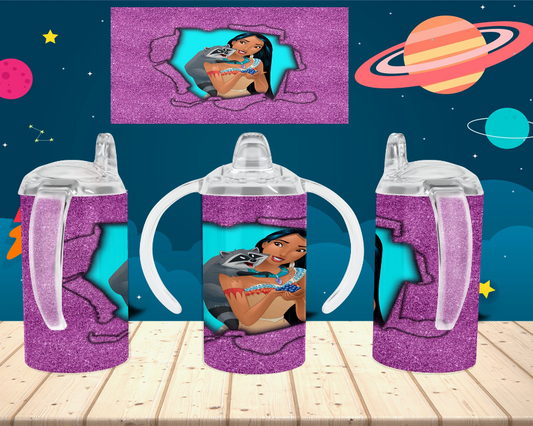 Pocahontas/Pink Kid Sippy Cup
