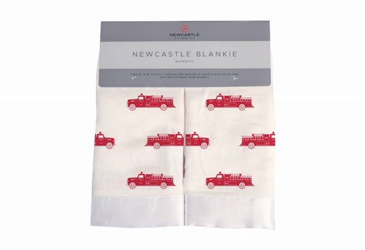 Fire Truck Bamboo Newcastle Blankie