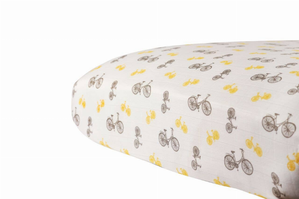 Vintage Bicycle Crib Sheet