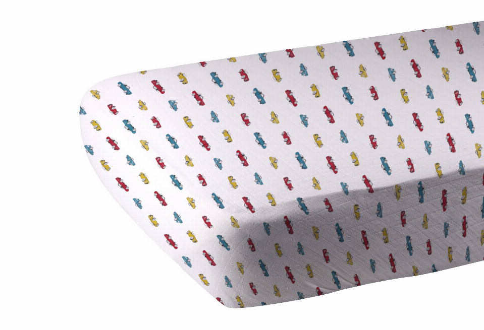 Vintage Muscle Cars Crib Sheet