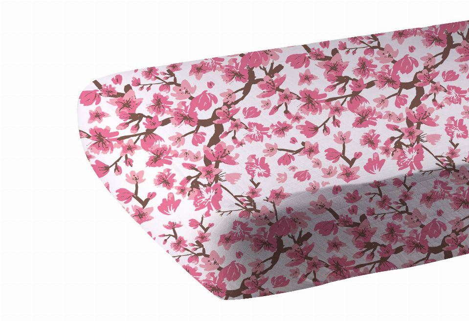 Cherry Blossom Crib Sheet