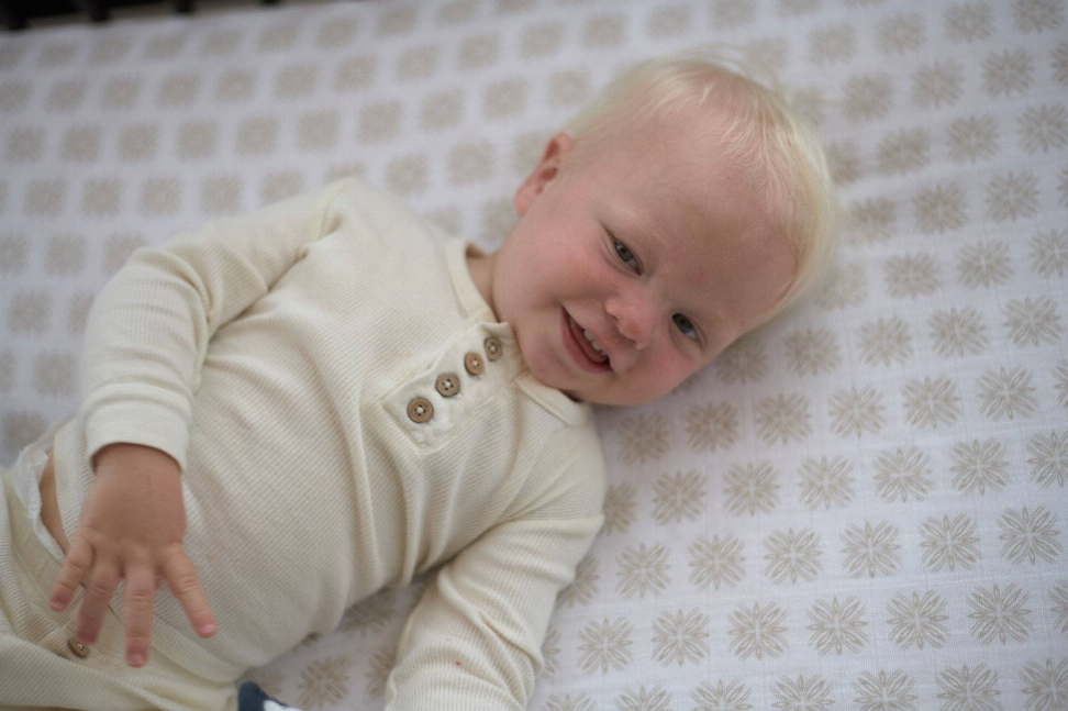 Flower Child Cotton Muslin Crib Sheet