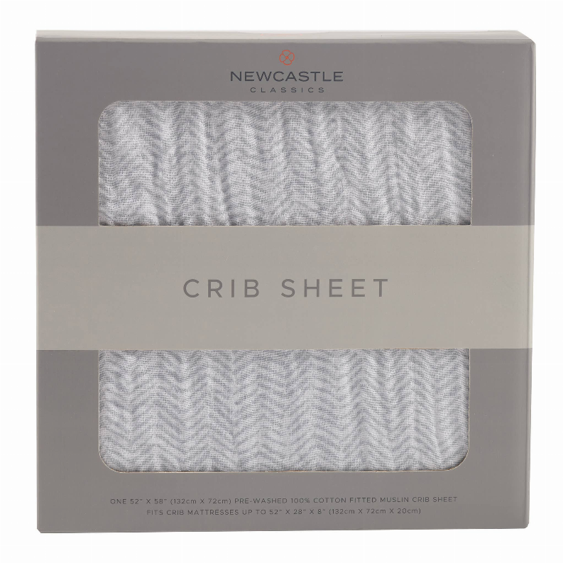 Herringbone Crib Sheet