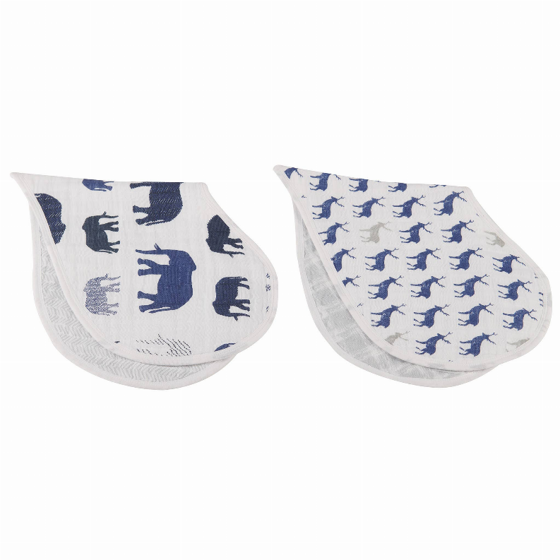 In The Wild Elephant Burp Cloth Bibs
