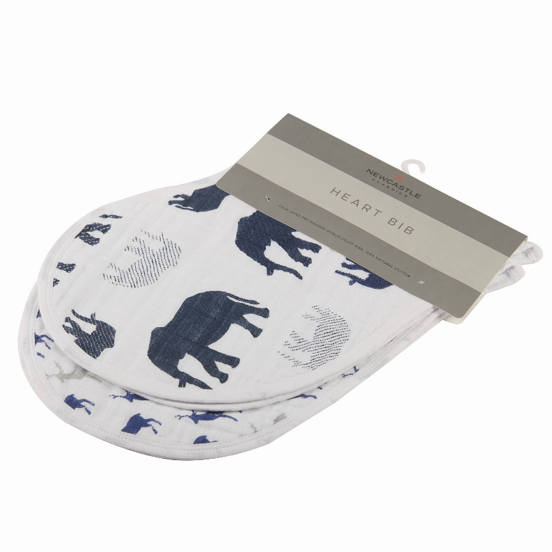 In The Wild Elephant Burp Cloth Bibs