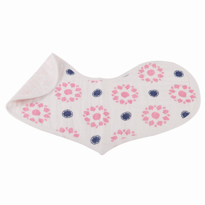 Pop of Pink Heart Bibs