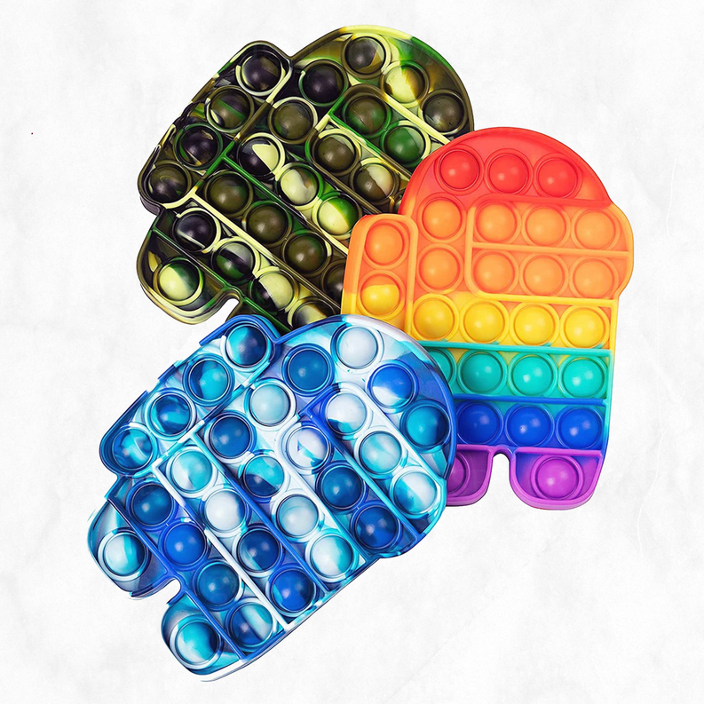 Pop it Bubble Popper Fidget Toys Space Cartoon