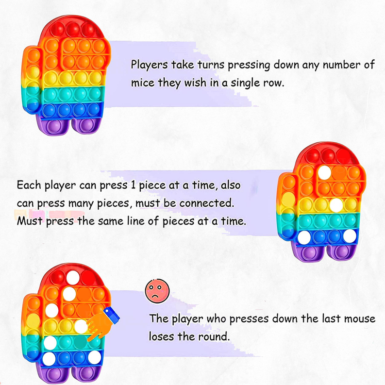 Pop it Bubble Popper Fidget Toys Space Cartoon