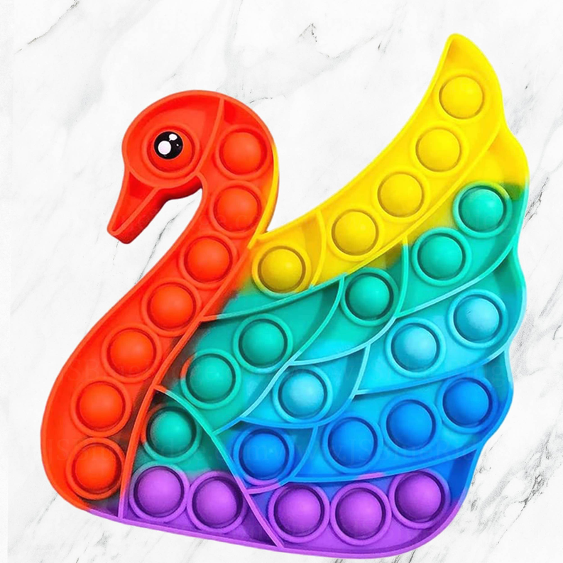 Push Pop Fidget Toys For Kids Swan