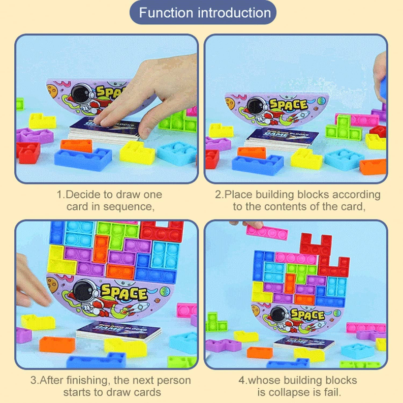 Pop Puzzle Fidget Toys Push it Pop Puzzle Game Set Toy