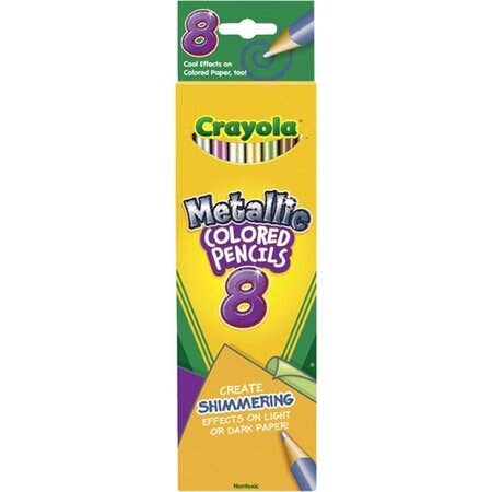 Crayola Metallic Colored Pencils, Long