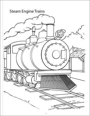 Trains Really Big Coloring Book