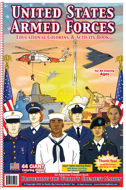 US Armed Forces Coloring Book