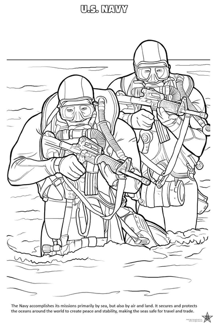 US Armed Forces Coloring Book