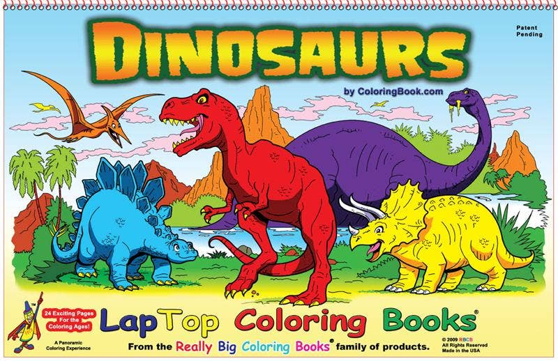 Dinosaur LapTop Coloring Book