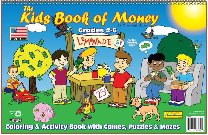 Kid's Book of Finance LapTop Coloring Book