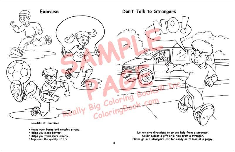 Child Safety LapTop Coloring Book