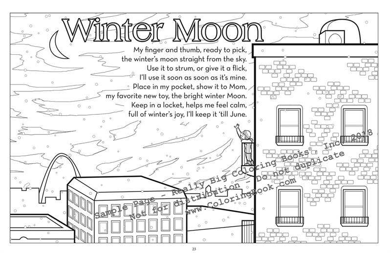 Snow Fall LapTop Coloring Book