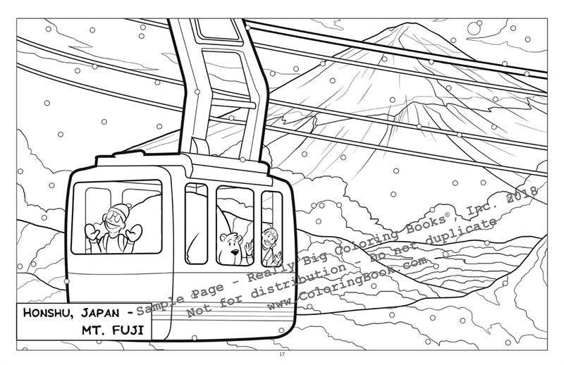 Winter Adventures LapTop Coloring Book