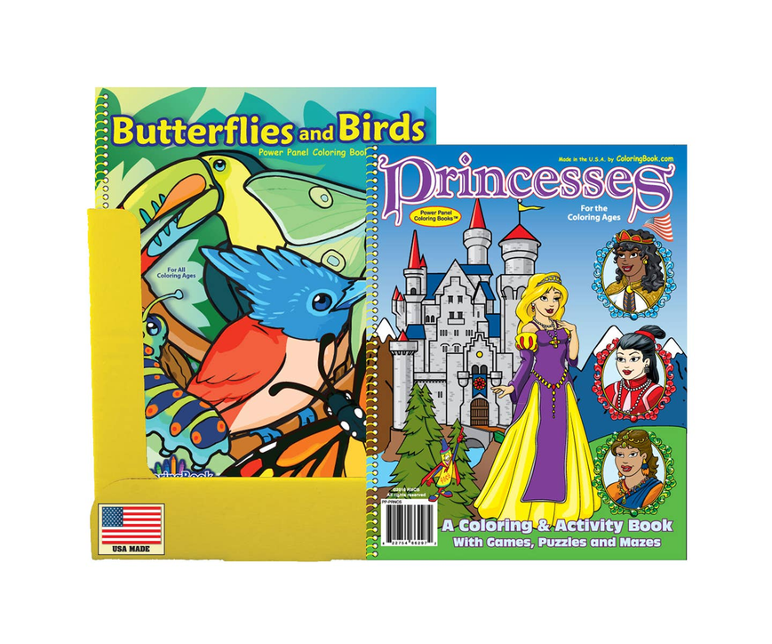 Birds Princesses Coloring Books