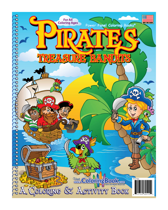 Pirate Treasures Coloring Book